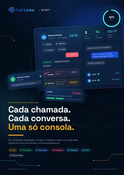 Call Links: brochura do produto